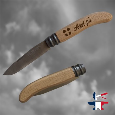 couteau Verdier personnalisé avec une expression régionale